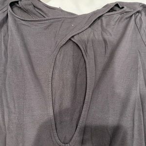 Athleta tunic sweatshirt crisscross back detail